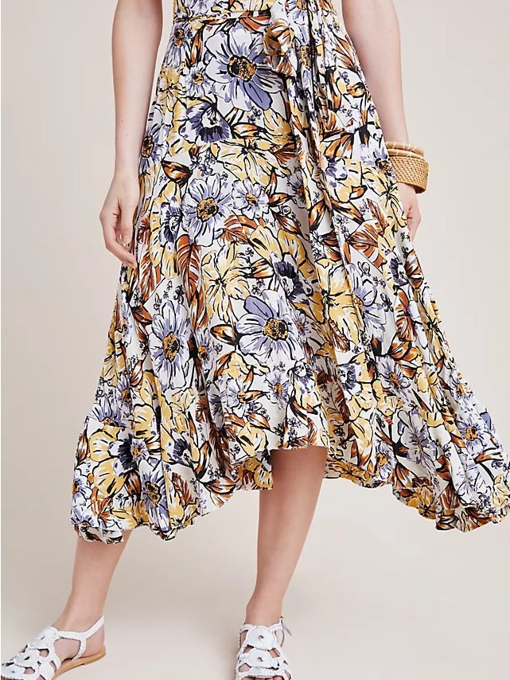 Faithfull the Brand x Anthropologie “Kamares” Midi Skirt